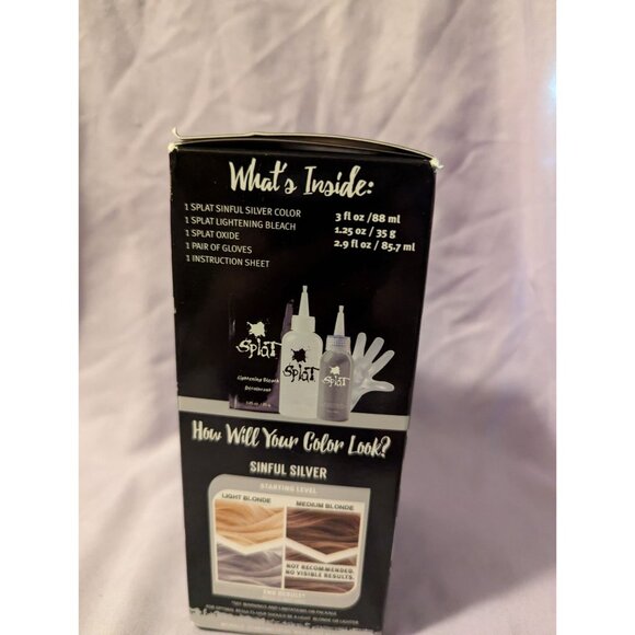 Splat Sinful Silver Hair Color Complete Kit - Picture 2 of 4